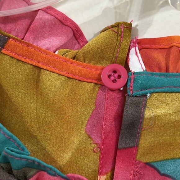 Umgee USA Tiered Dress Womens MED Floral Boho Ruffled Style # A0905 - Pre-Owned - Picture 2 of 16